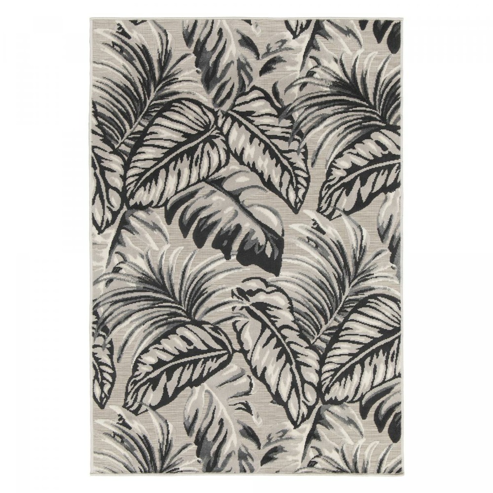Tapis extérieur noir 120x170 cm