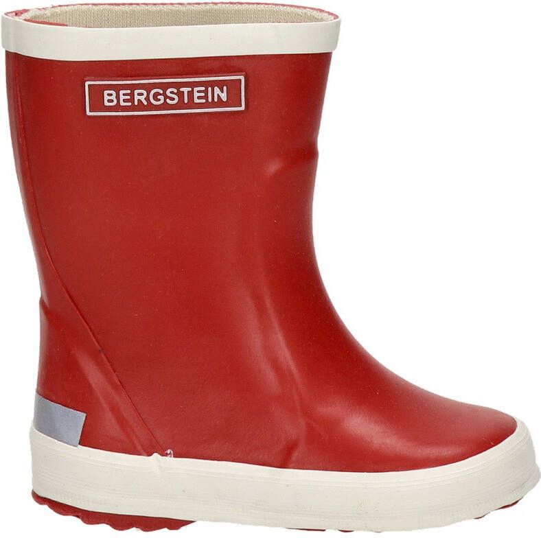 Bergstein regenlaarzen Rood wit Rubber Effen 30