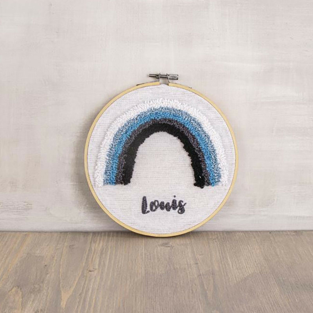 Kit cadre de broderie en bambou ø 17 cm