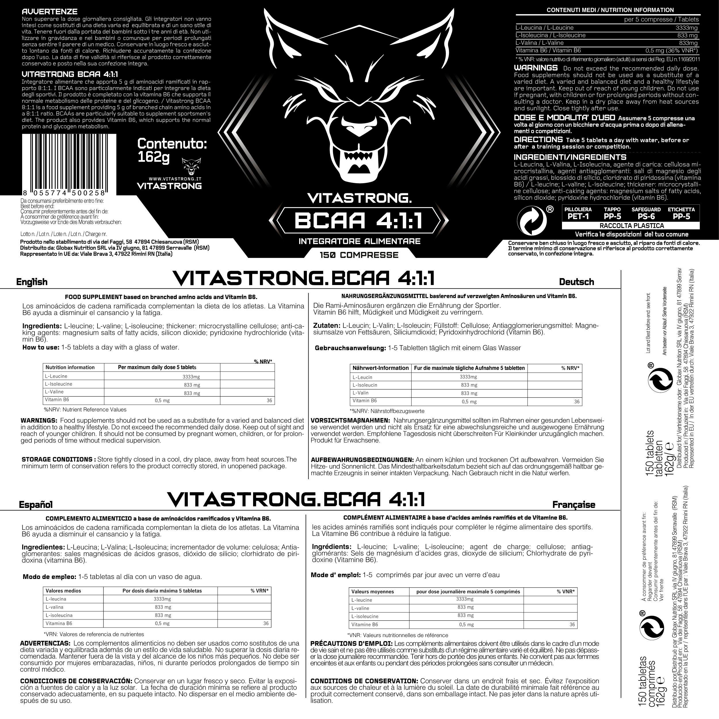 Vitastrong BCAA 4:1:1