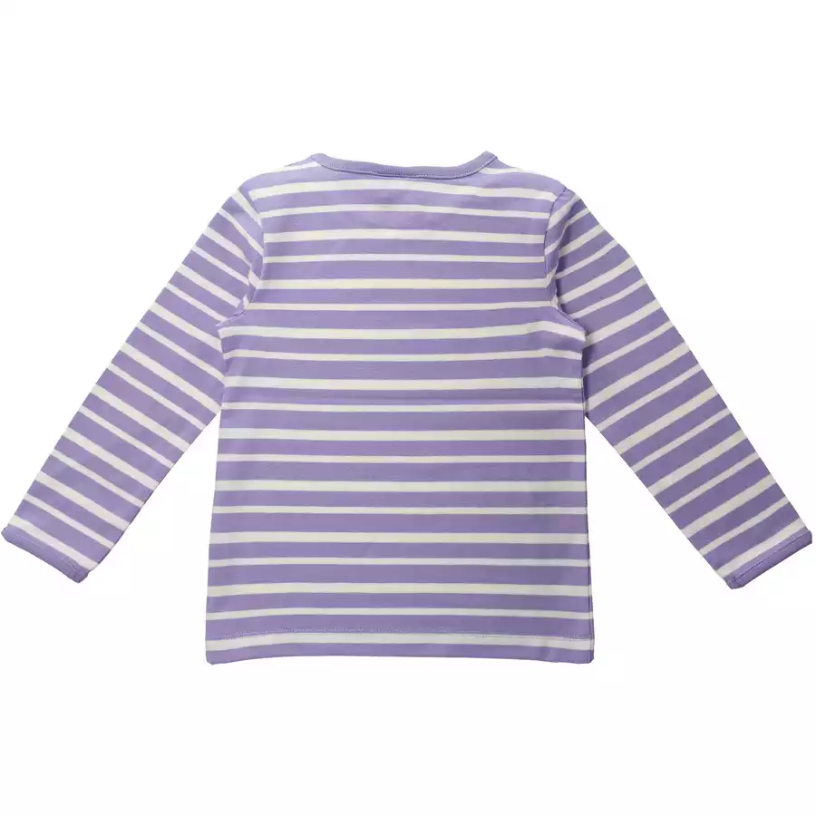 Villervalla Shirt Langarm Stripes lavendel