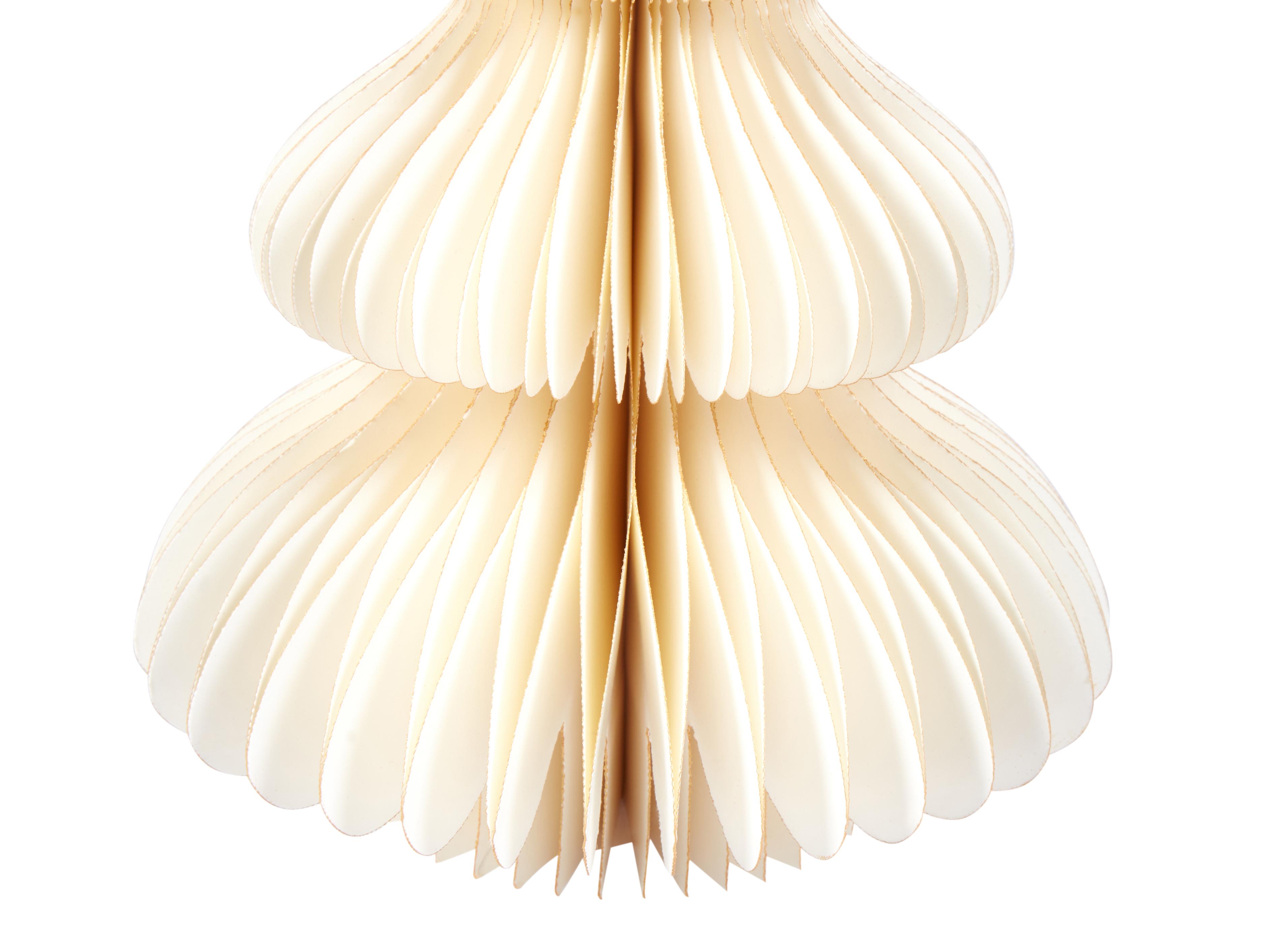 Set van 3 figuren NILGIRI Kerstboom 15/20/25 cm Beige