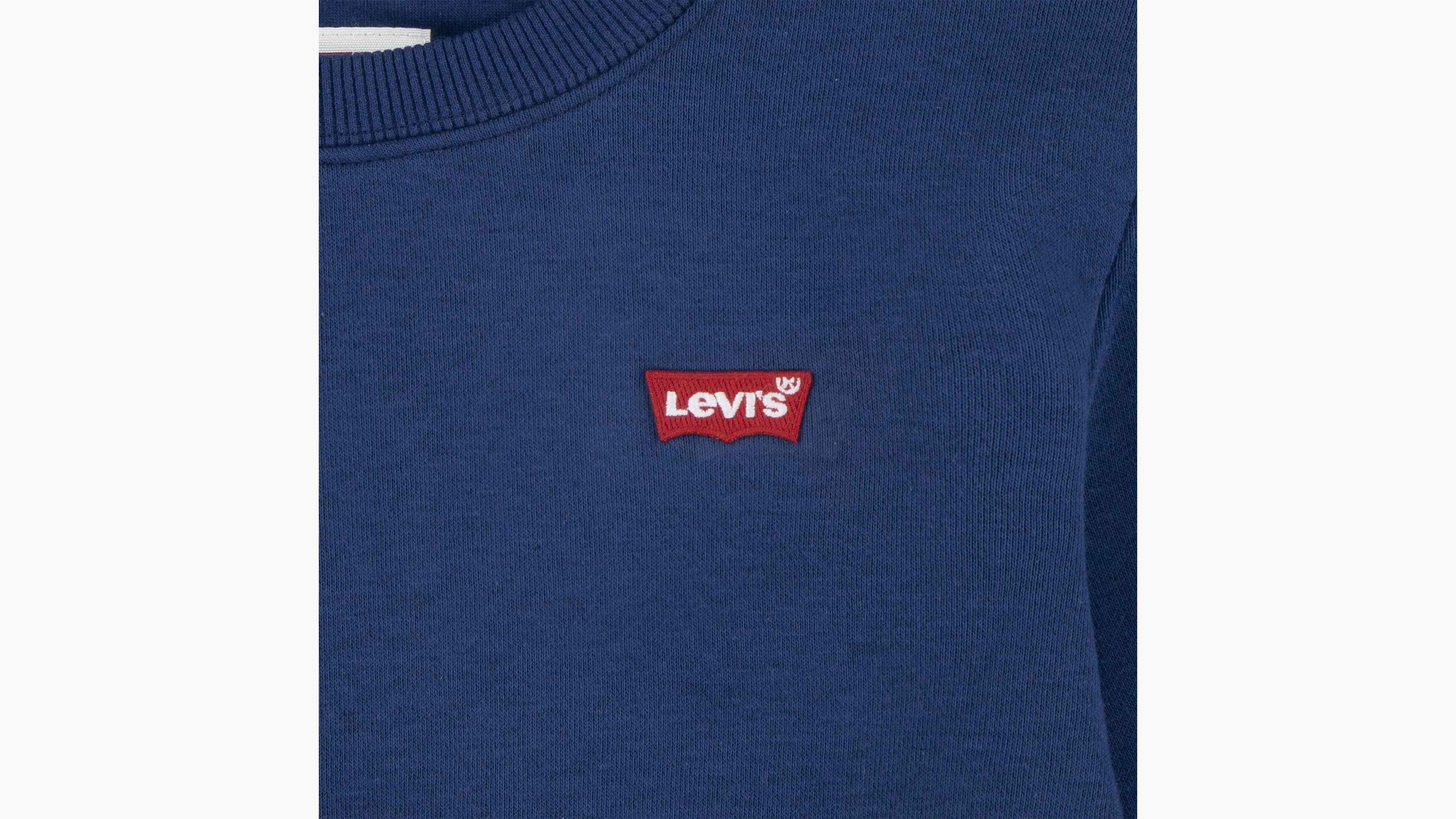 Sweat-shirt à col rond mini logo Enfant - Estate Blue - Bleu