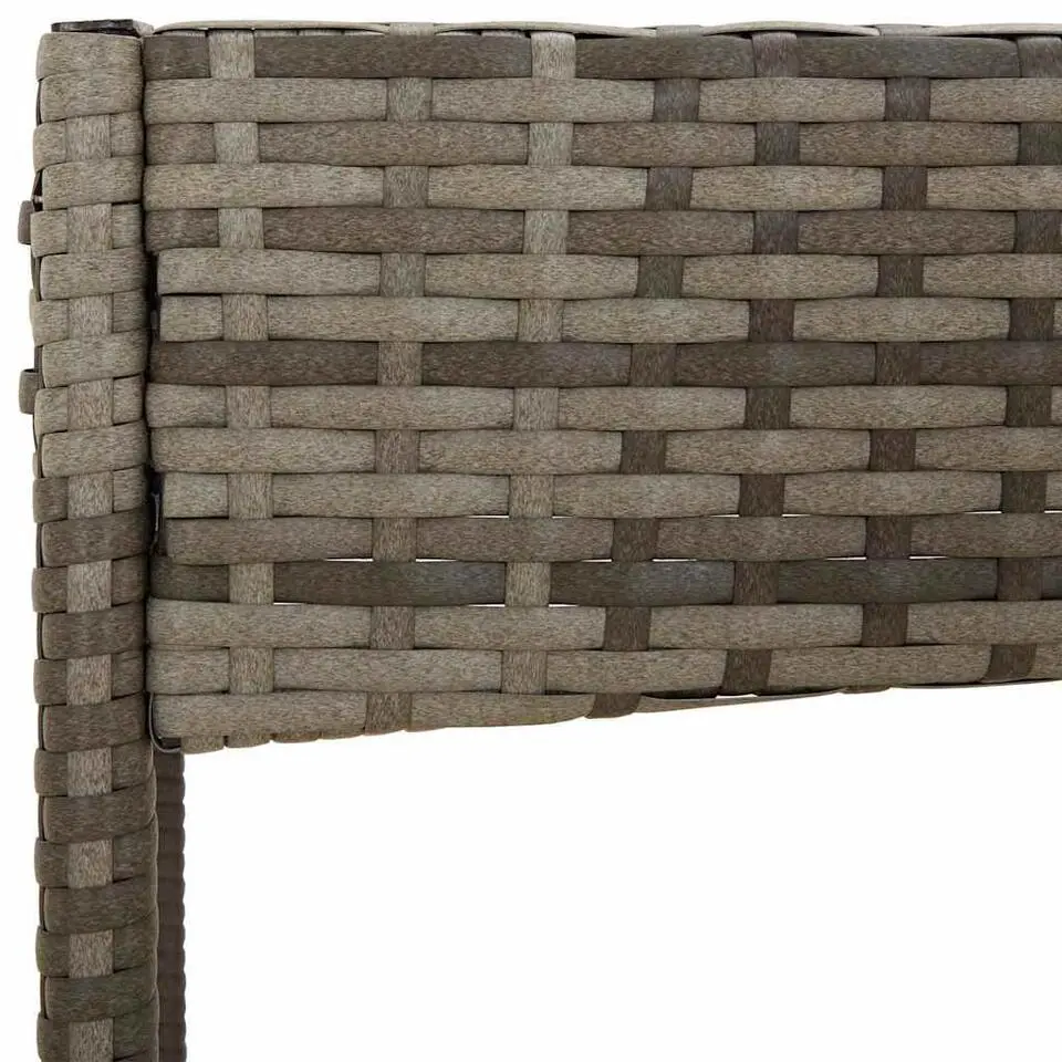 vidaXL - Loungeset - Grijs - Poly rattan - 4 stuks - Met kussens