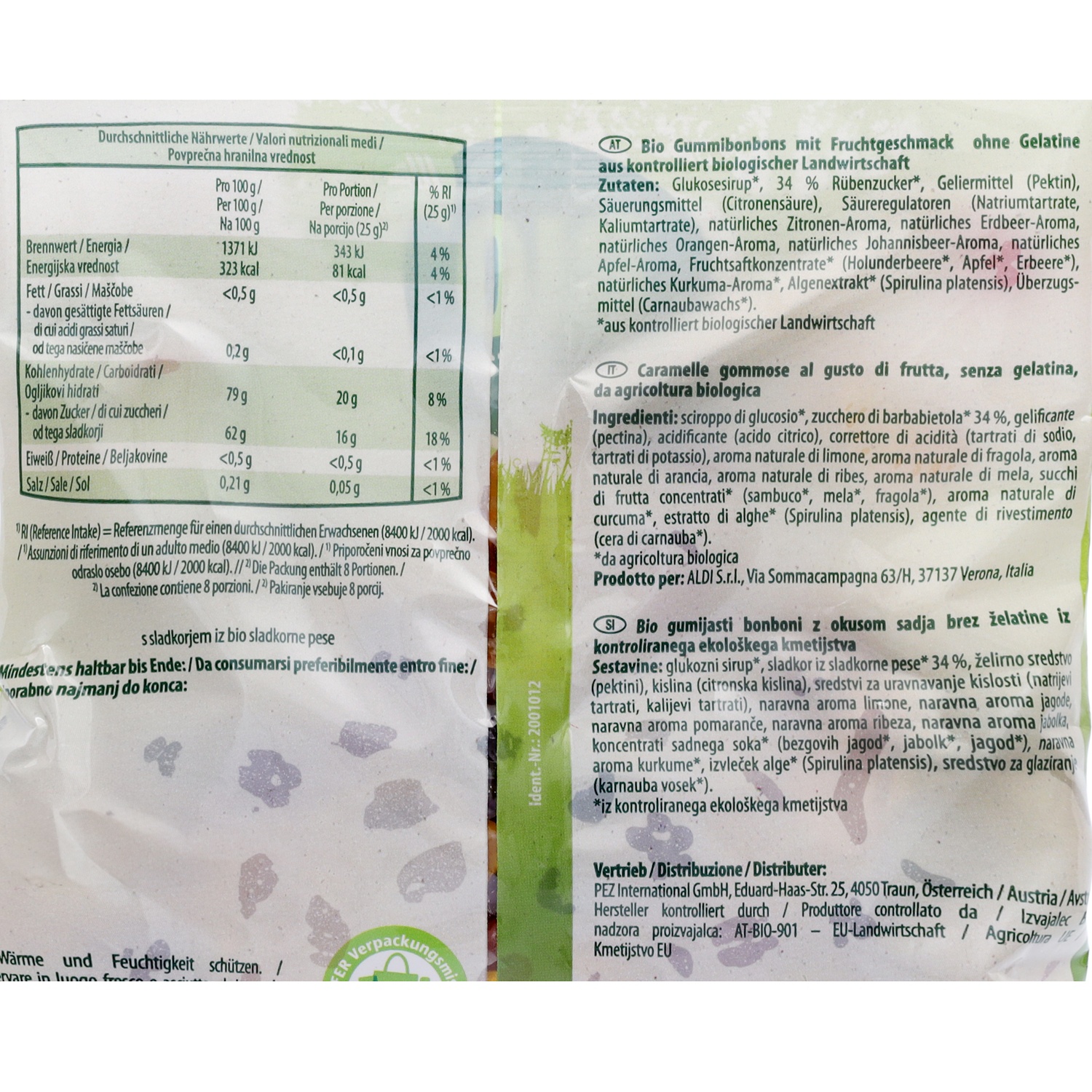 BIO NATURA BIO-Fruchtgummi, Veggie 200 g
