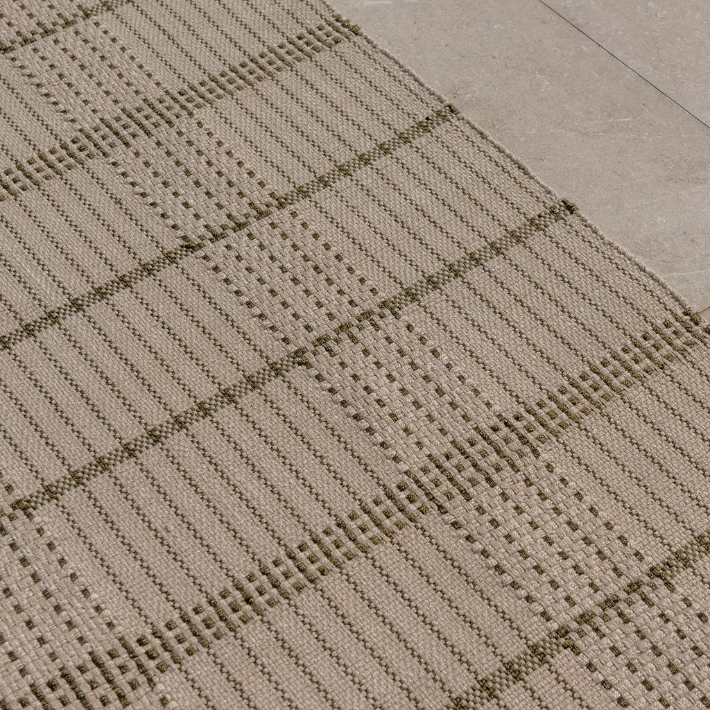 Vloerkleed Stitch Olive 497707 Zona  | Brink & Campman