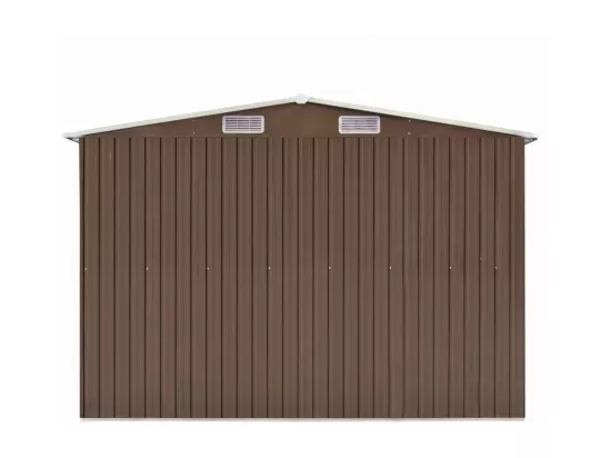 Abri de jardin Marron 257x990x181 Acier galvanisé