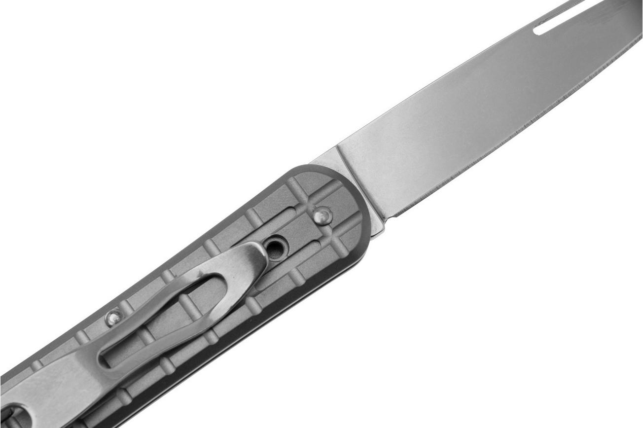 Fox Vulpis FX-VPGP130-TI Polished M390, Grenade Pattern Grey Titanium, zakmes