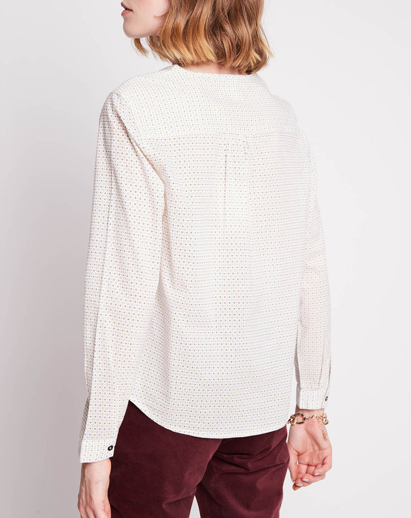 Harris Wilson Chemise Elife imprimée blanche