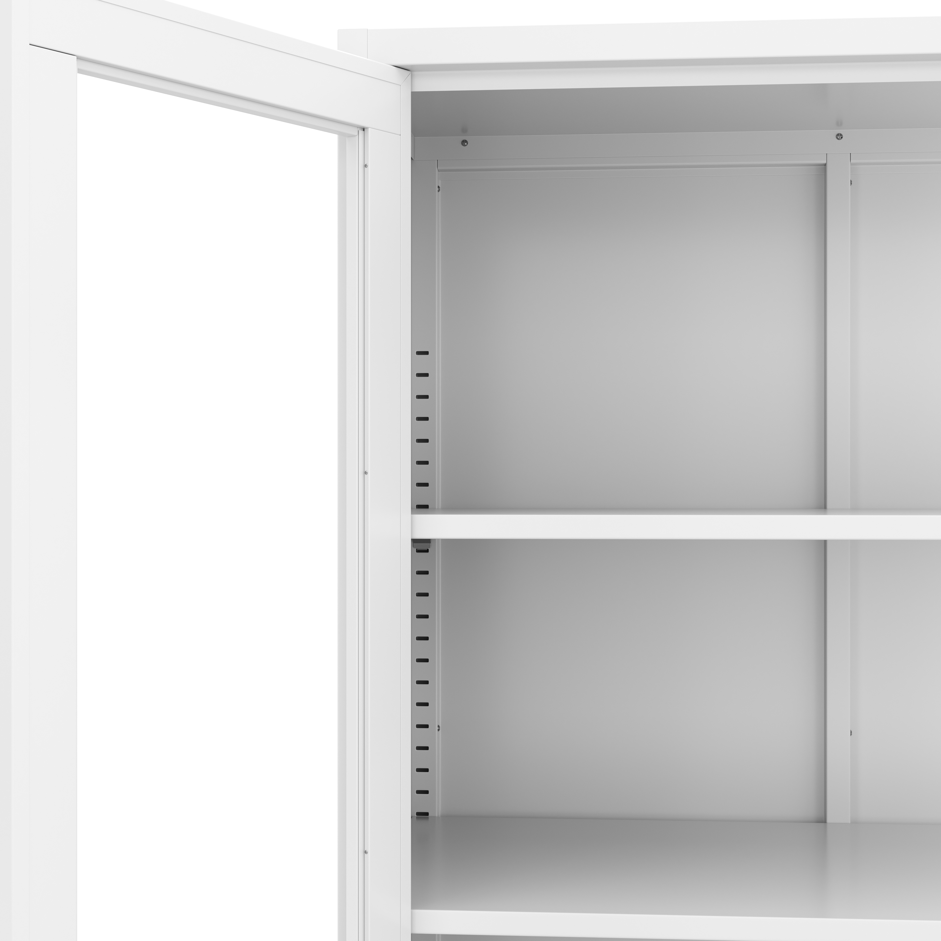 Aktenschrank mit Glastüren 90 x 185 cm weiss