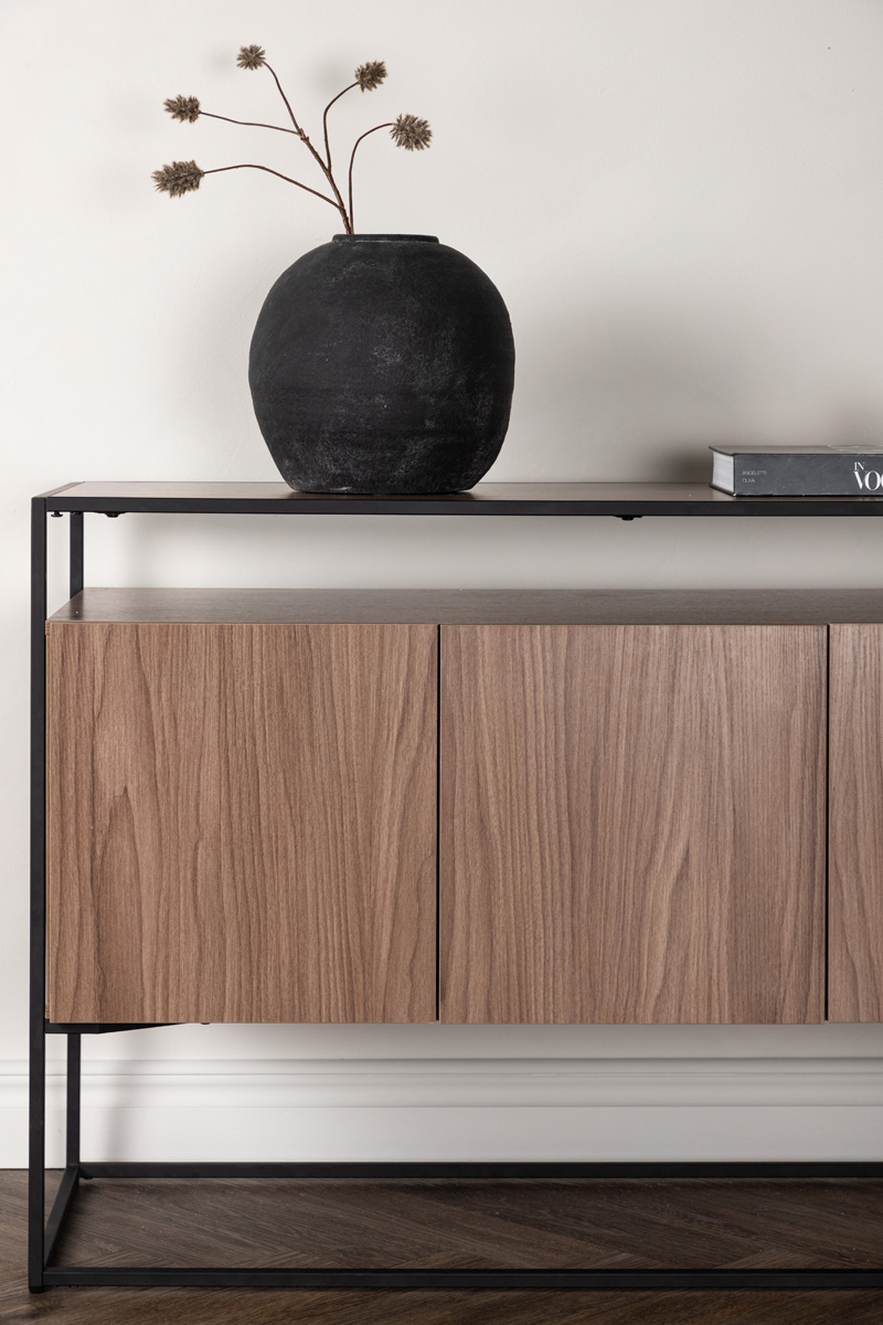 Houten dressoir Cedric Zwart