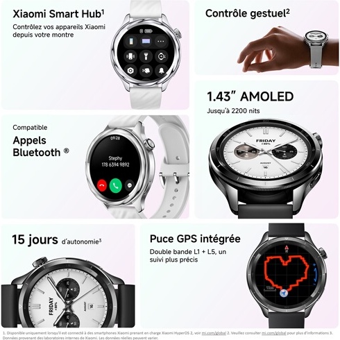 Montre connectée Xiaomi Watch S4 Noir