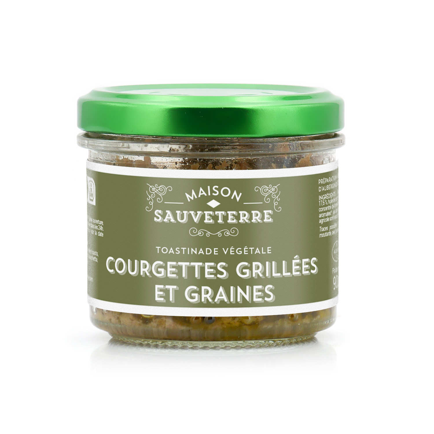 Toastinade de courgettes grillées et graines (100% végétal)