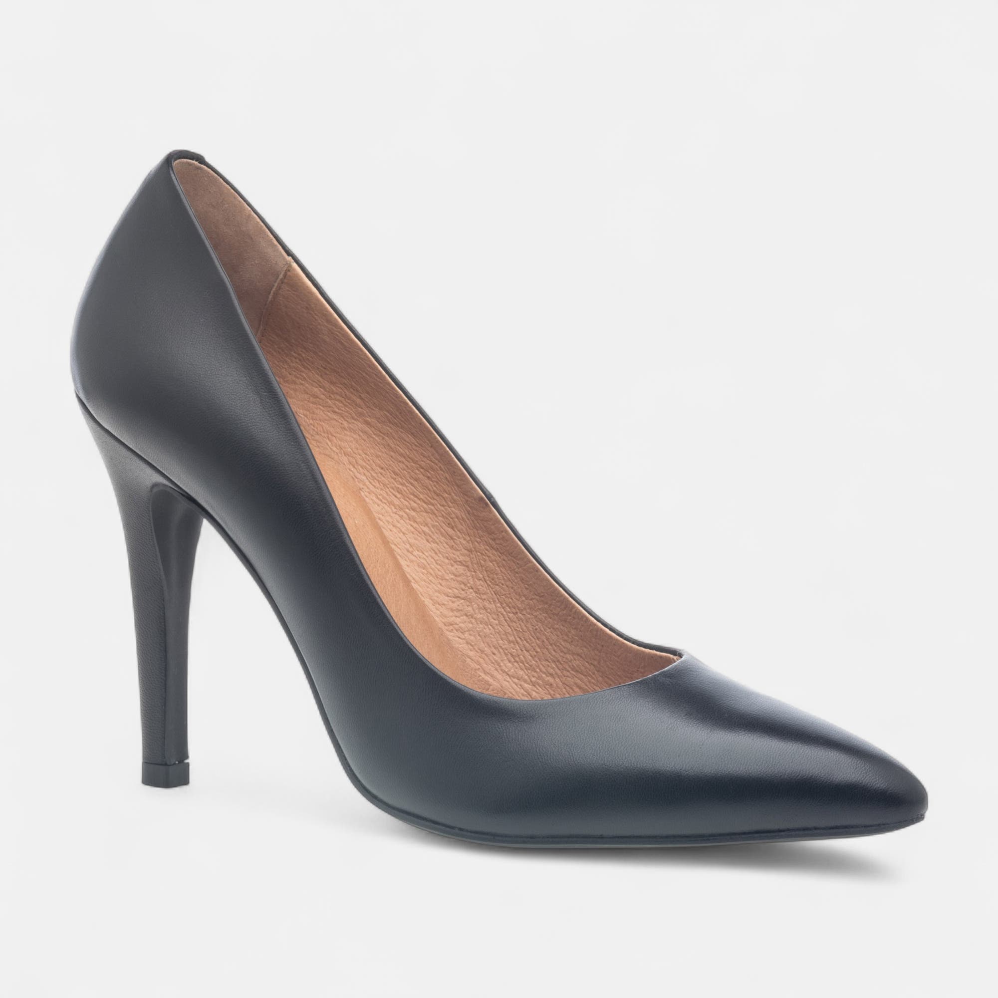 Escarpins à talon Femme en cuir noir