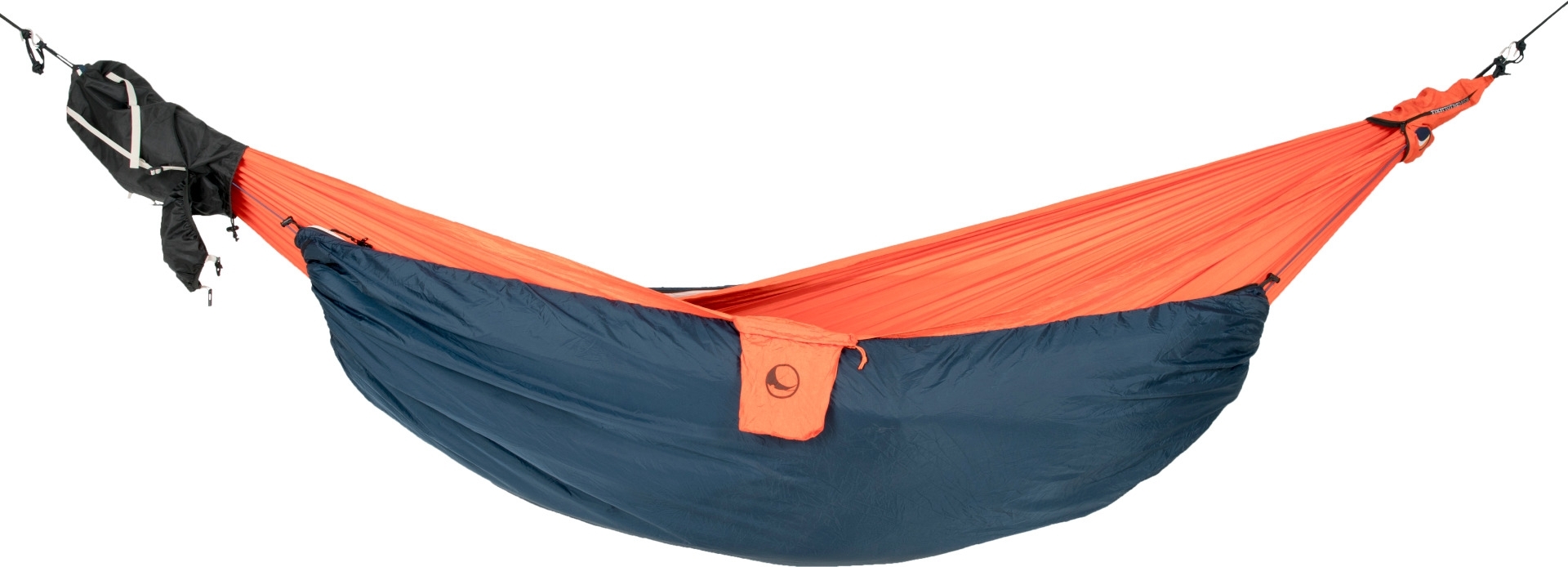 Ticket to the Moon Moonquilt Compact Hängematten Schlafsack 200 x 140 cm blau/orange