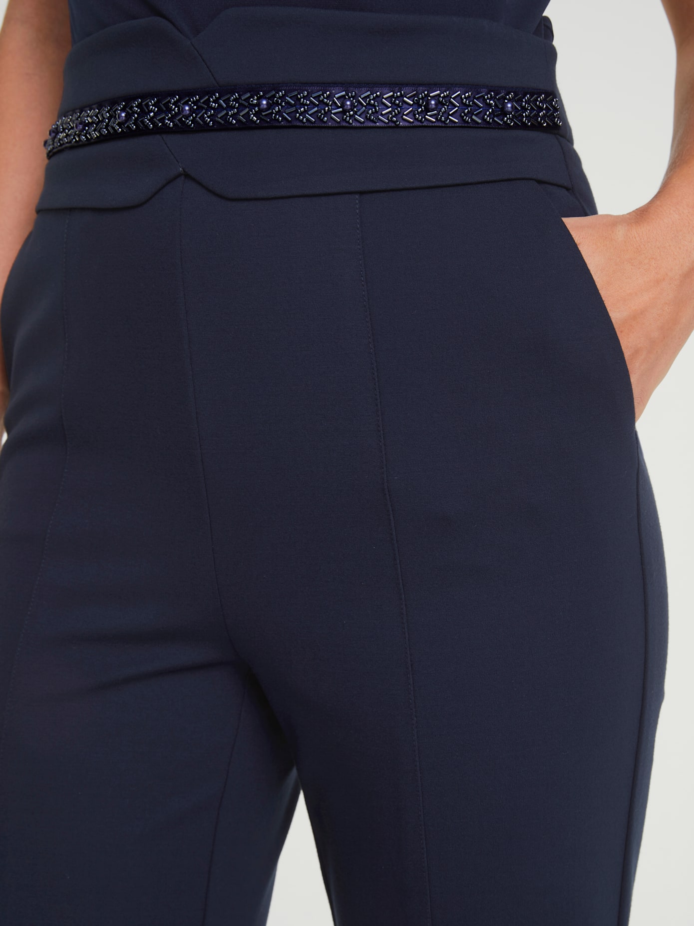 Pantalon en jersey longueur raccourcie