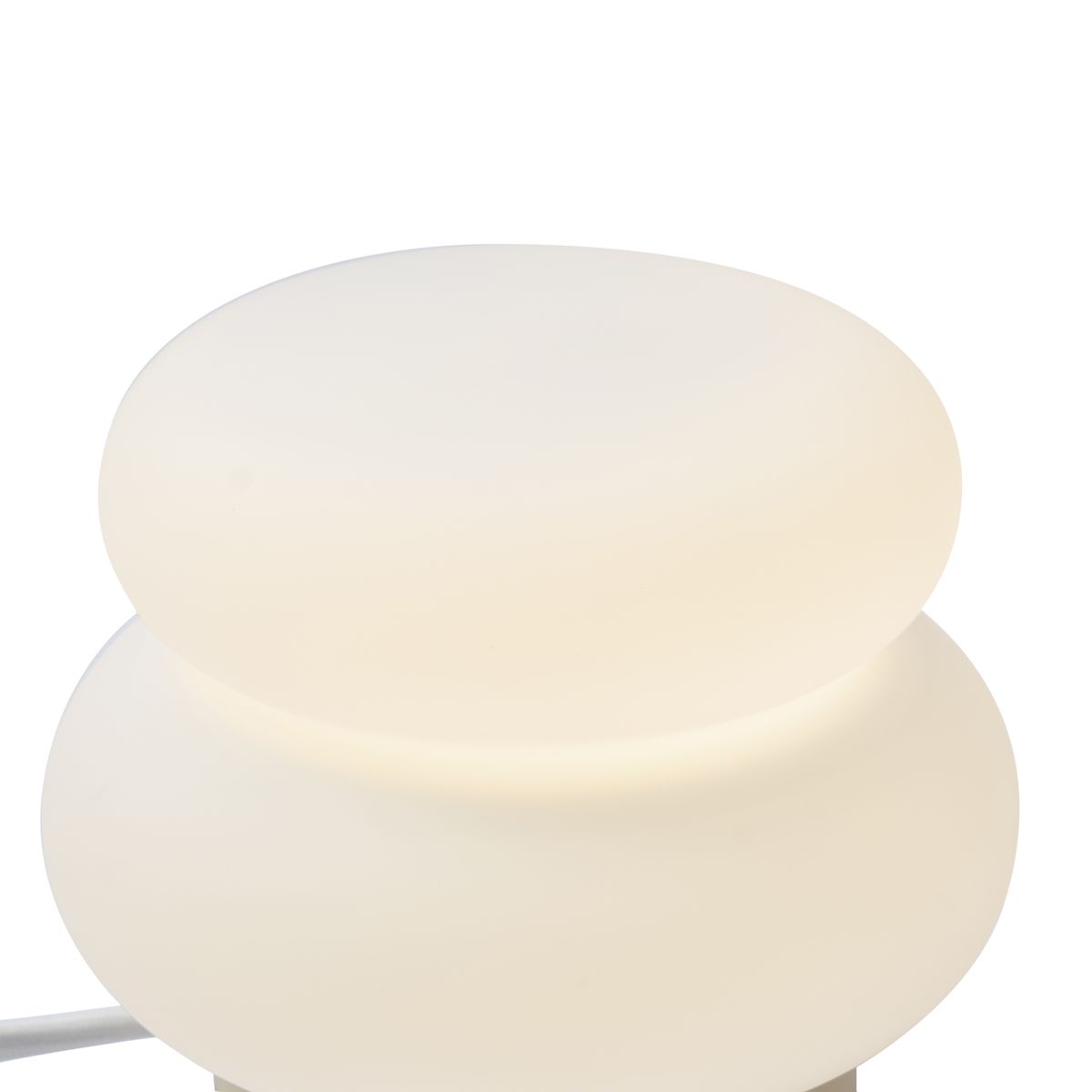 Japandi tafellamp beige met opaal glas 15cm - Kumo