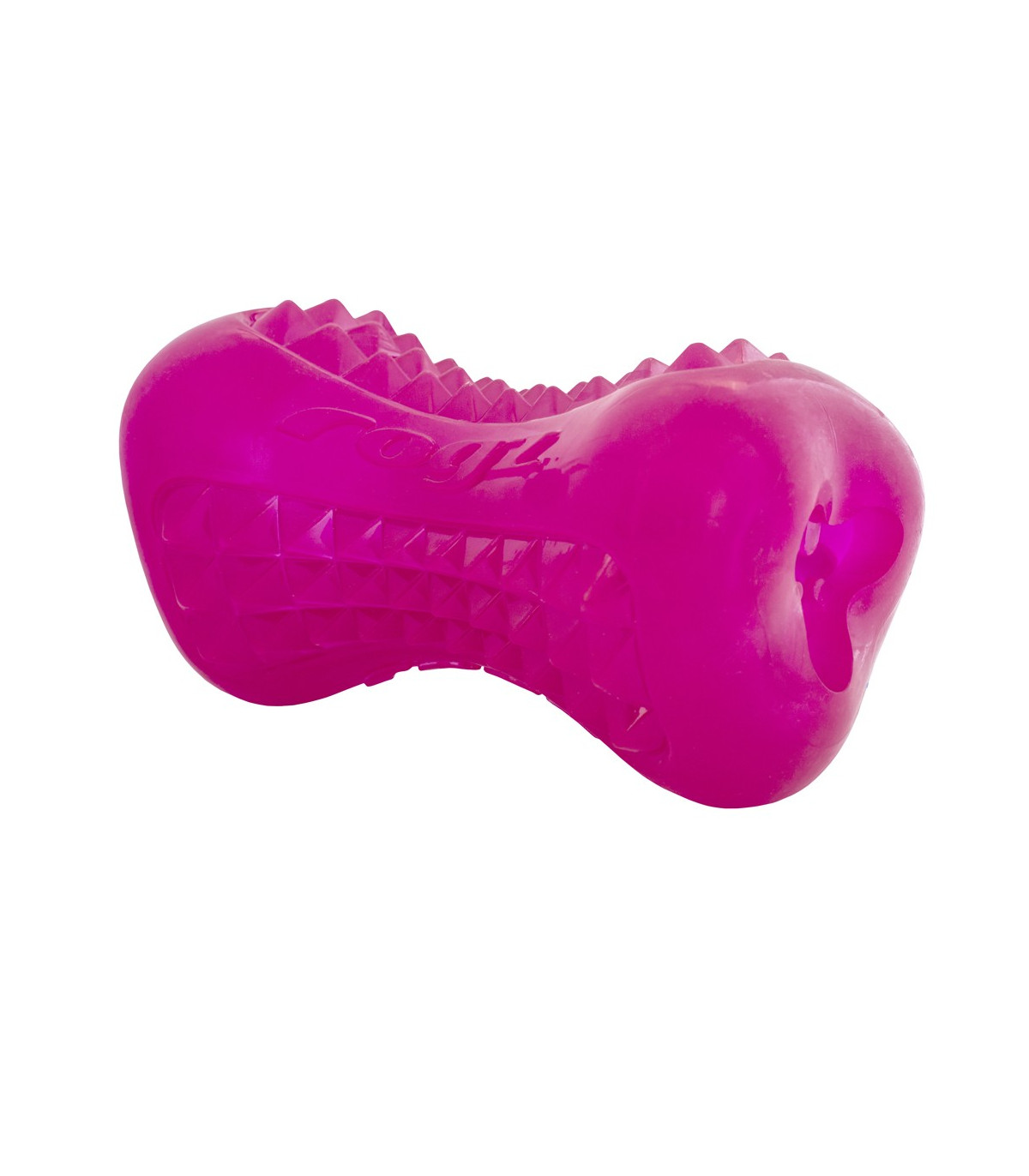 Osso de brinquedo rosa Rogz Yumz para cães