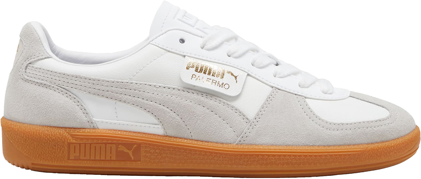 Palermo Leather Unisex PUMA White/Glacial Gray/Gum
