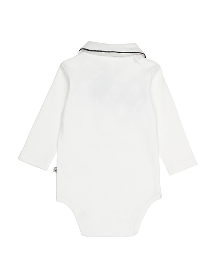 Body-Hemd CLASSIC BOYS mit abnehmbarer Fliege in weiß/marine