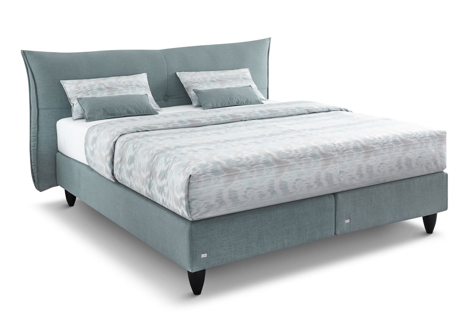 ruf Boxspringbett SENTA 180 x 200 cm blau