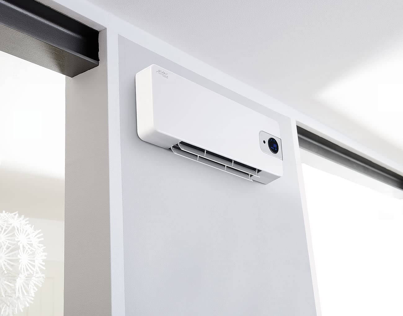 Sichler Keramik Wandheizlüfter LV-820.w mit digitalem Thermostat, Oszillation, 2.000 W