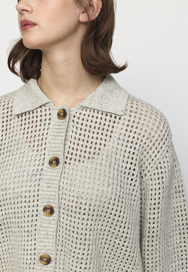 esmé studios ESAgna Knit Cardigan - GOTS Nature