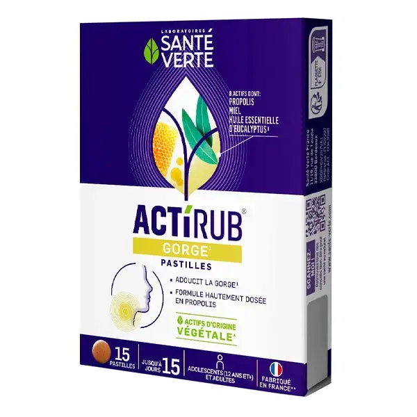 Santé Verte Actirub Pastilhas 15 pastilhas