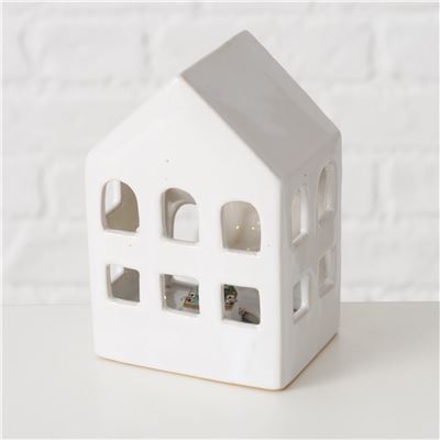 Maison de Noël lumineuse en céramique