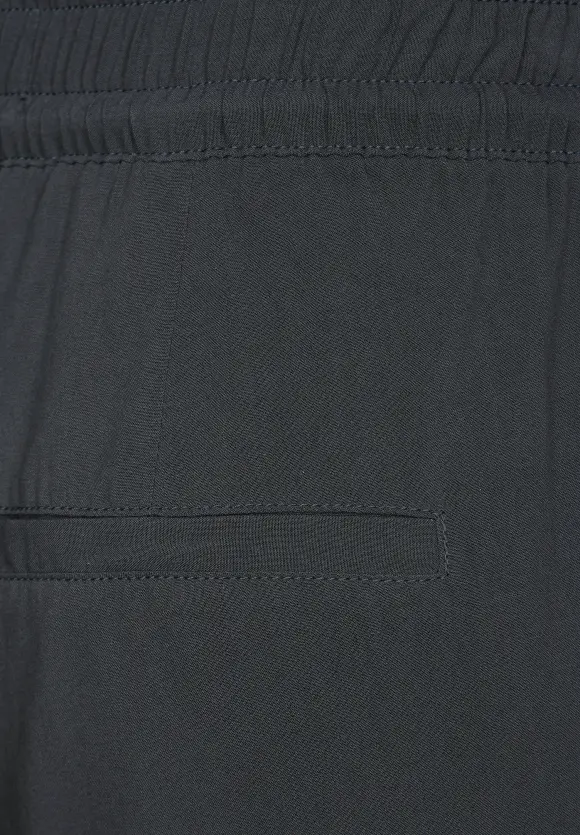 Viskose Loose Fit Hose - dark stone grey