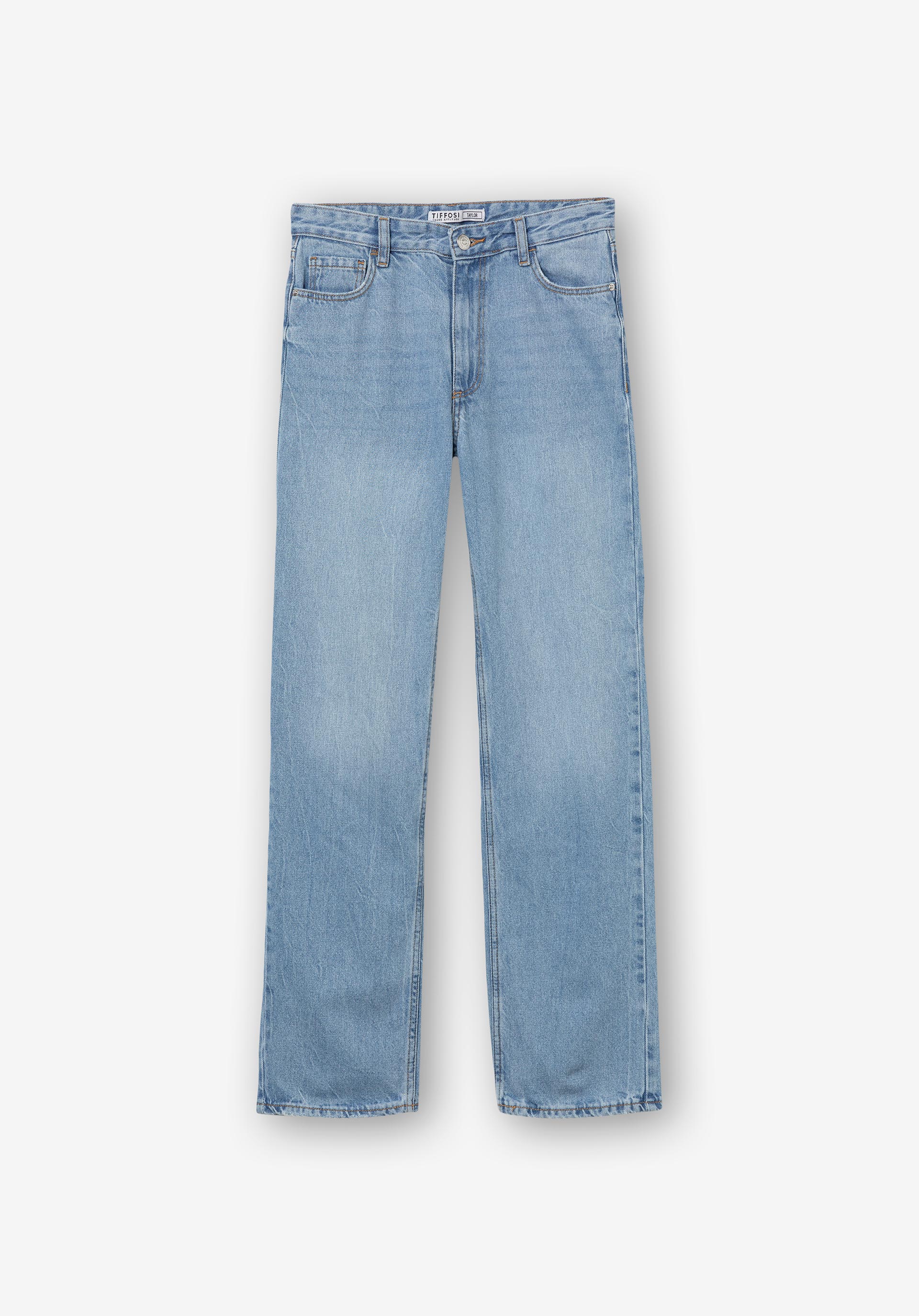 Jeans Taylor Straight Fit Cintura Alta