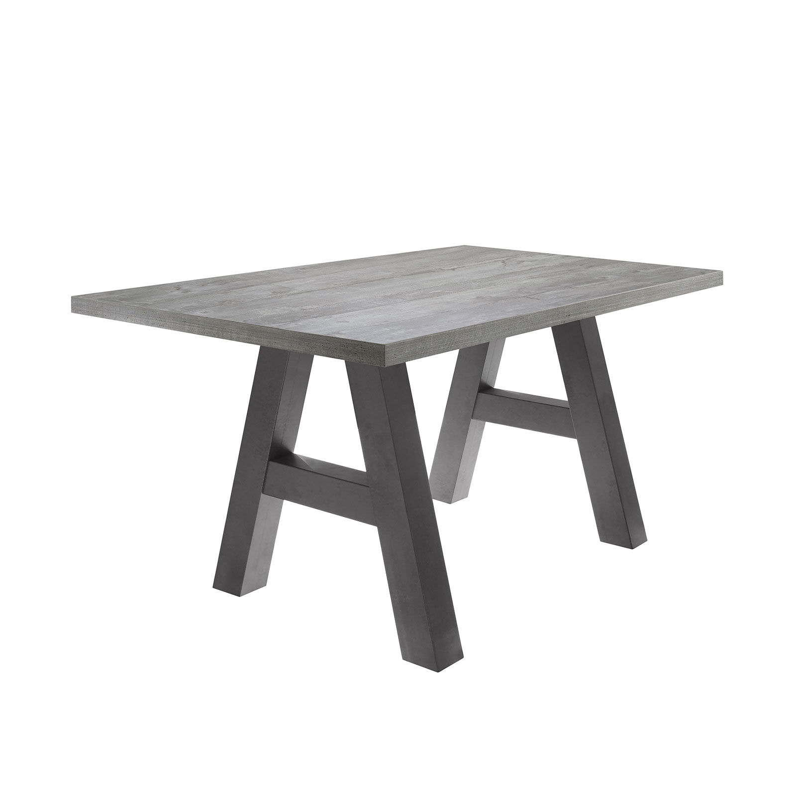 Esstisch - Beton-graphit - 140 cm breit