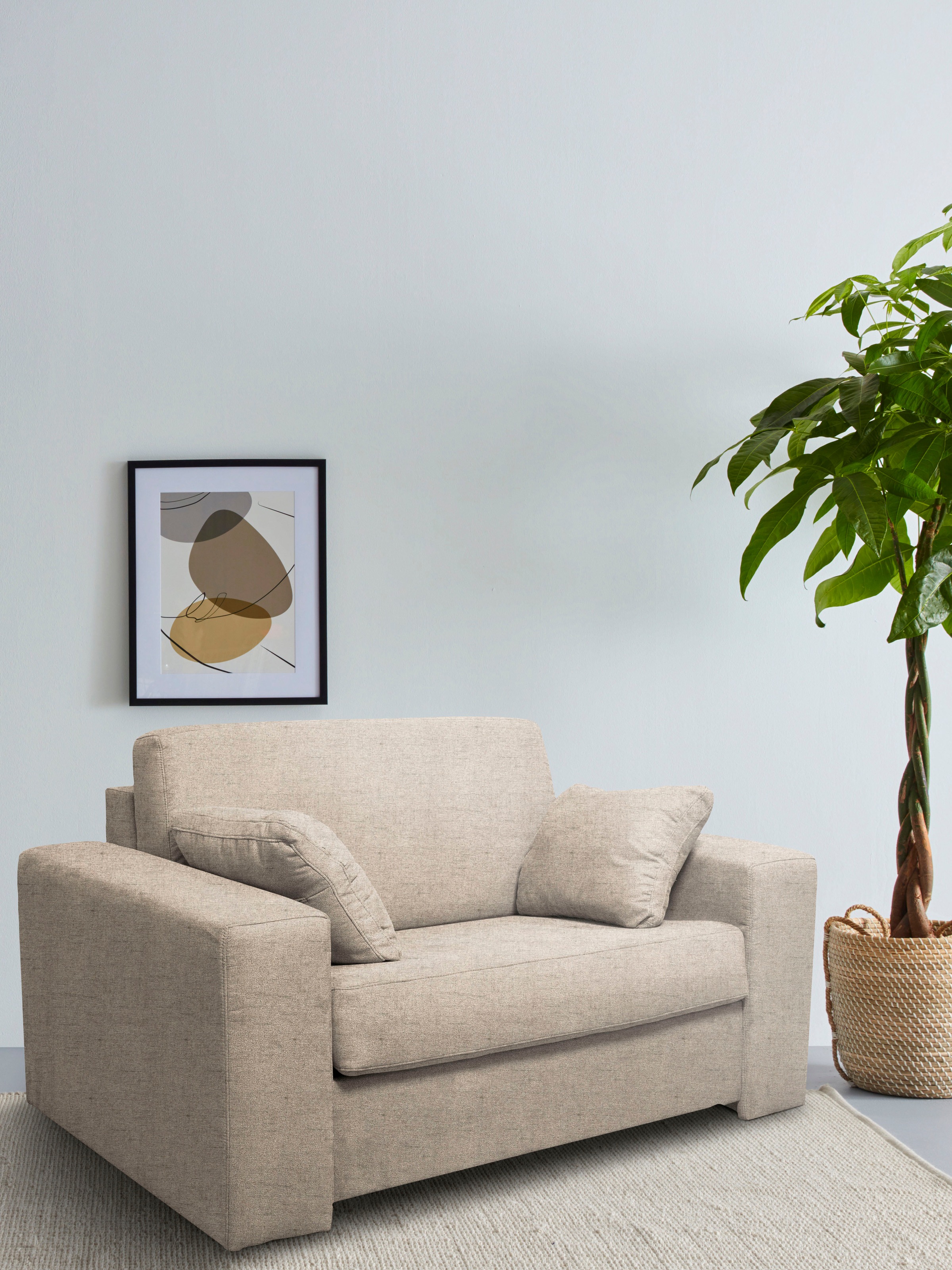 Home affaire Sessel »Roma Matratzenhöhe 140cm« Dauerschlaffunktion, mit Unterfederung, Liegemasse ca 83x198 cm