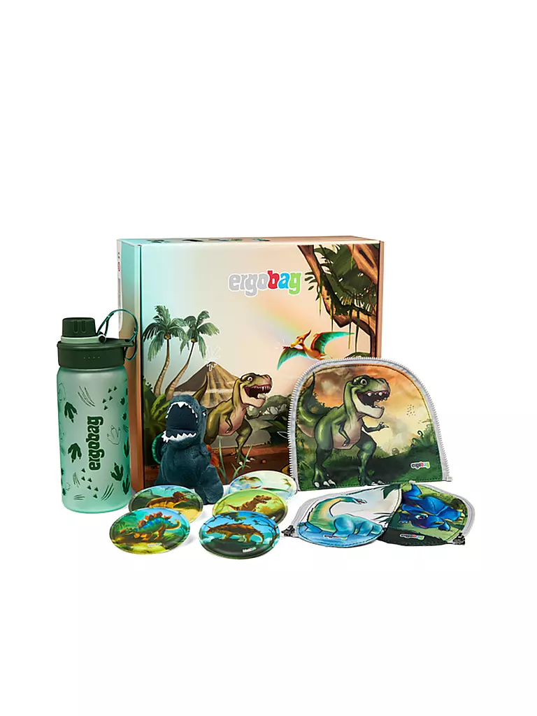 ERGOBAG Fan Box - Dinosaurier rosa
