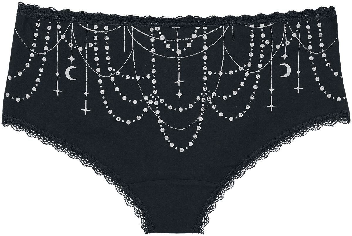 Lot De Culottes Noires Unies & Imprimées | Gothicana by EMP Lot de culottes