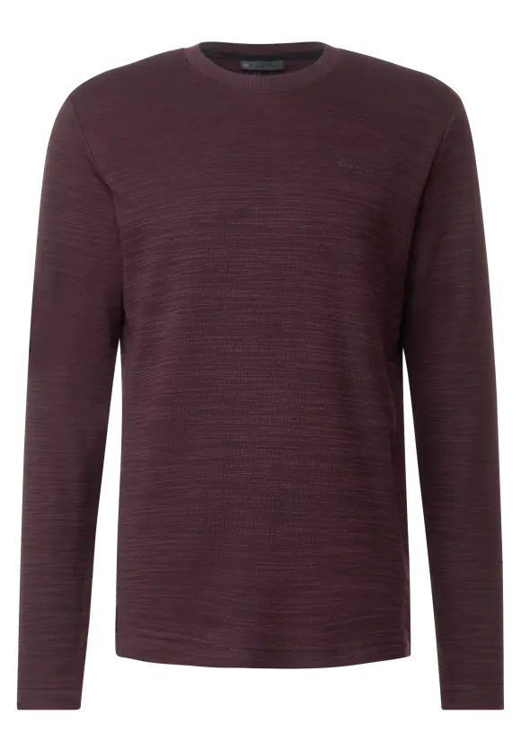 Winterslub Langarmshirt - ink red