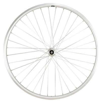 Roue vtc 28  ar blocage jante argent mach1 er10. moy.miche mag.a visser 5/6/7v v-brake 36t
