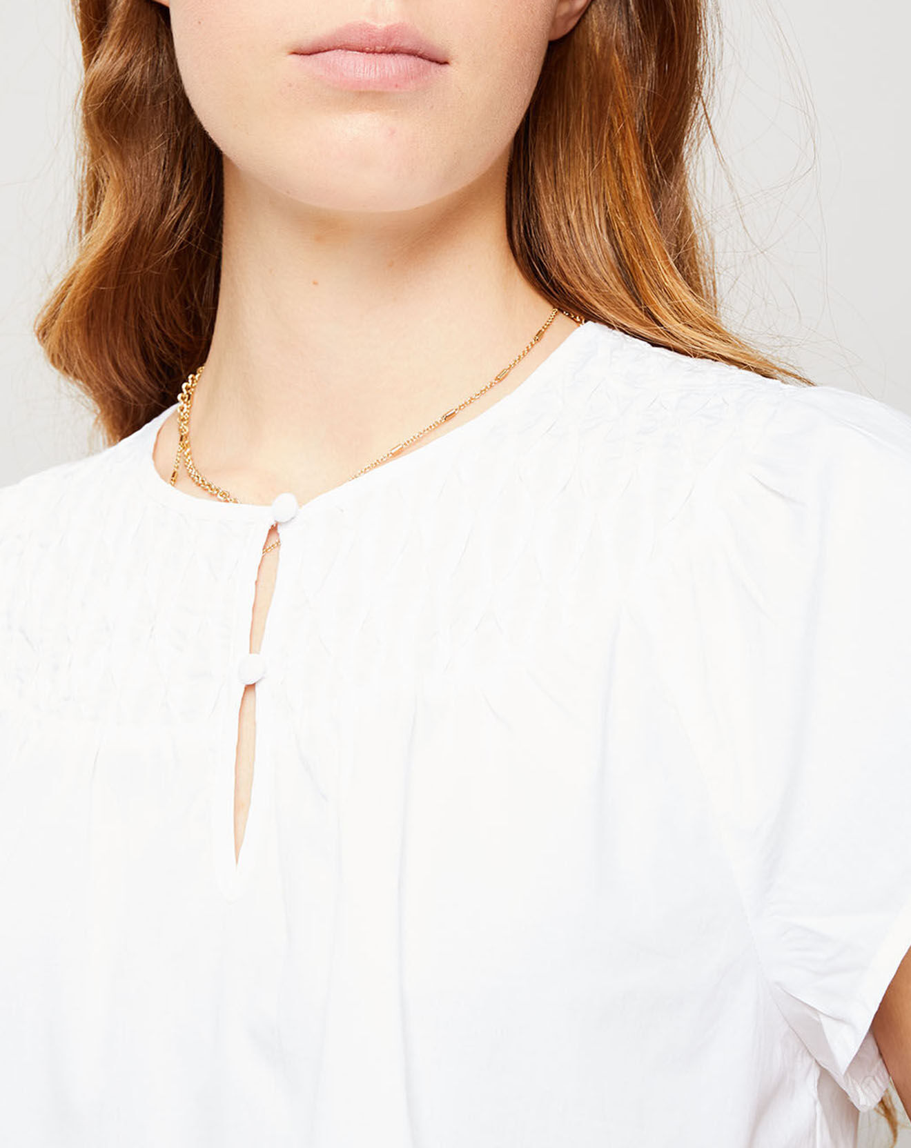 J.Crew Top Smocks uni blanc