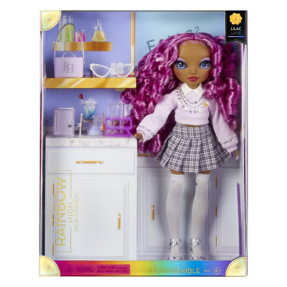 Rainbow High poupée New friends Lilac Lane