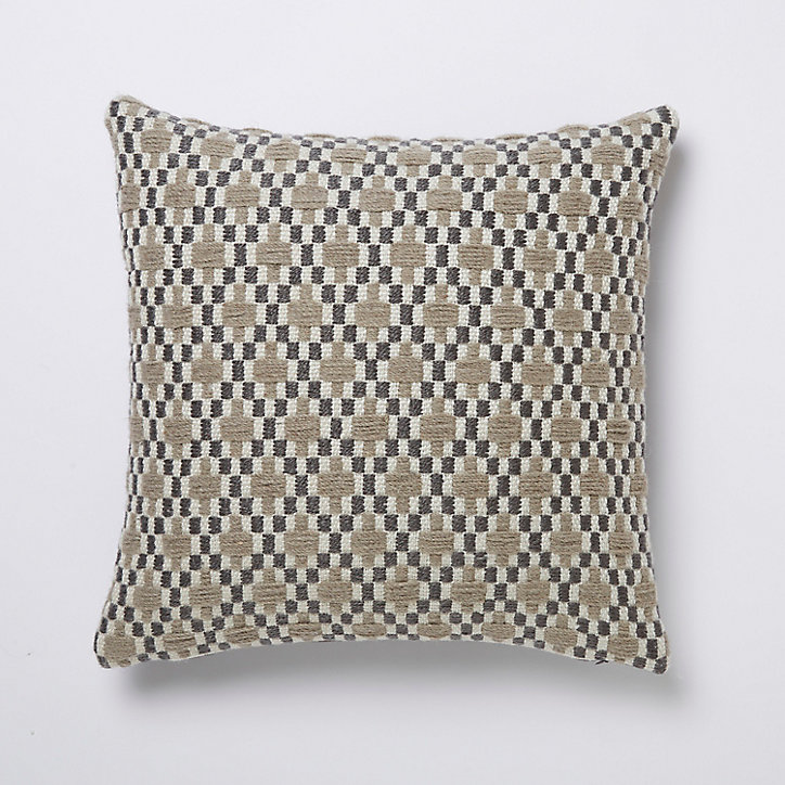 Coussin Chennai marron clair 45 x 45 cm