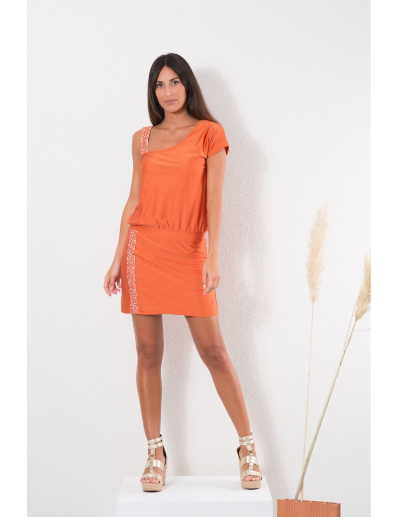 HBT ROBE ASYMÉTRIQUE LUCILLE SAND TERRA