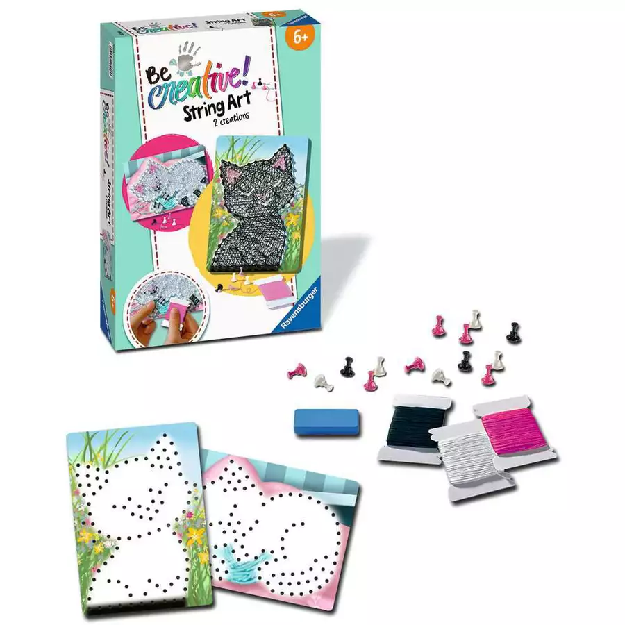Ravensburger BeCreative String Art Cats bunt