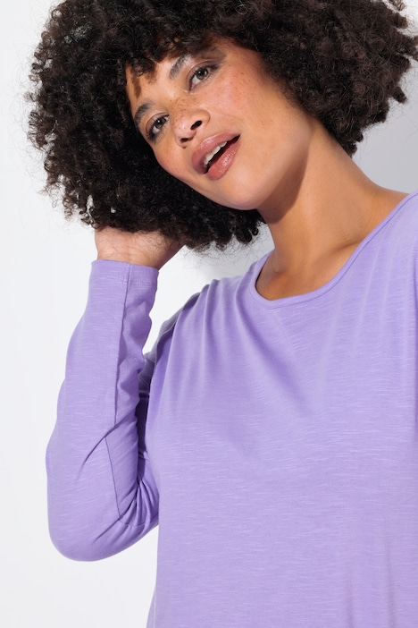 Longshirt, bequeme Passform, Rundhals, Langarm