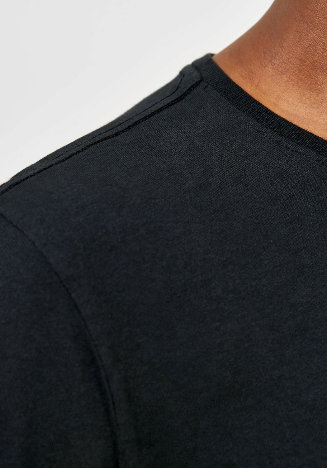 Knowledge Cotton Apparel T-Shirt Basic Tee Black Jet