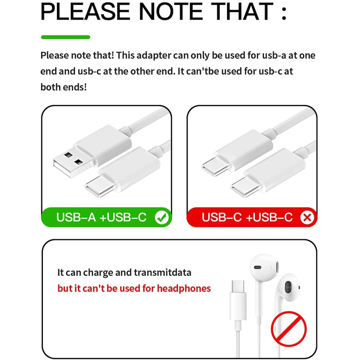 NÖRDIC 2 i 1 adaptersett USB C til lynet Kvinne og Lightning HA til USB C Ho (non-MFI) Aluminium Space Grey