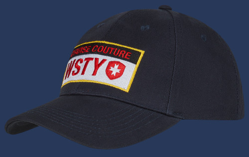 Baseball-Cap 03 Baumwolle, Darknavy/White/Darknavy/Red