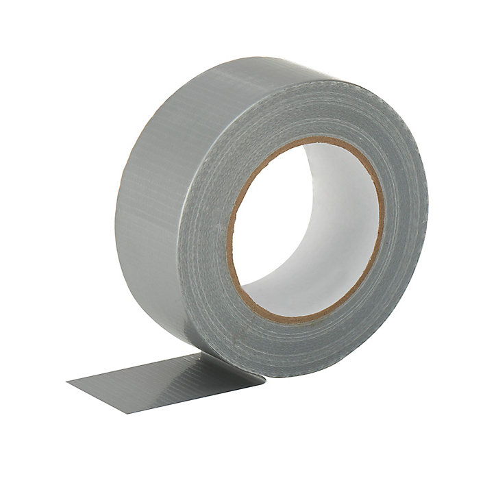 Toile de réparation argent, 50 mm x 50 m