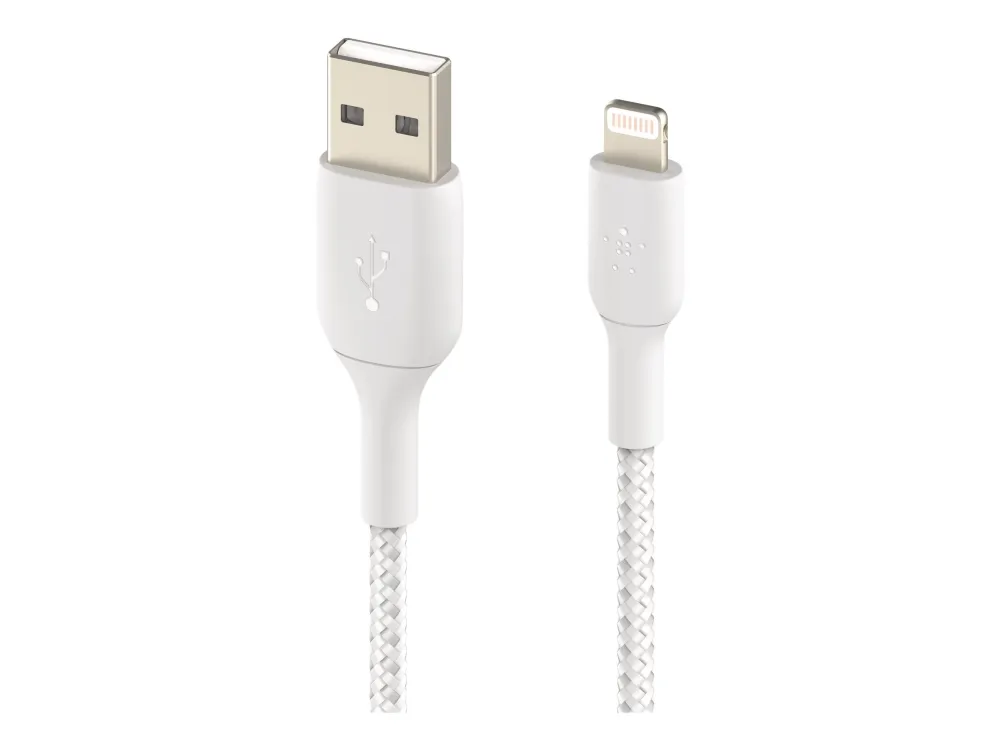Belkin BoostCharge - Lightning-kabel - Lightning han til USB han - 1 m - hvid