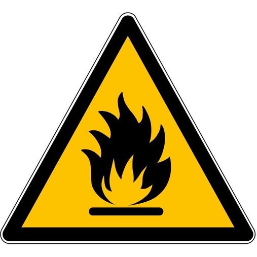 Rouleau de Pictos de Danger - Matières inflammables - W021