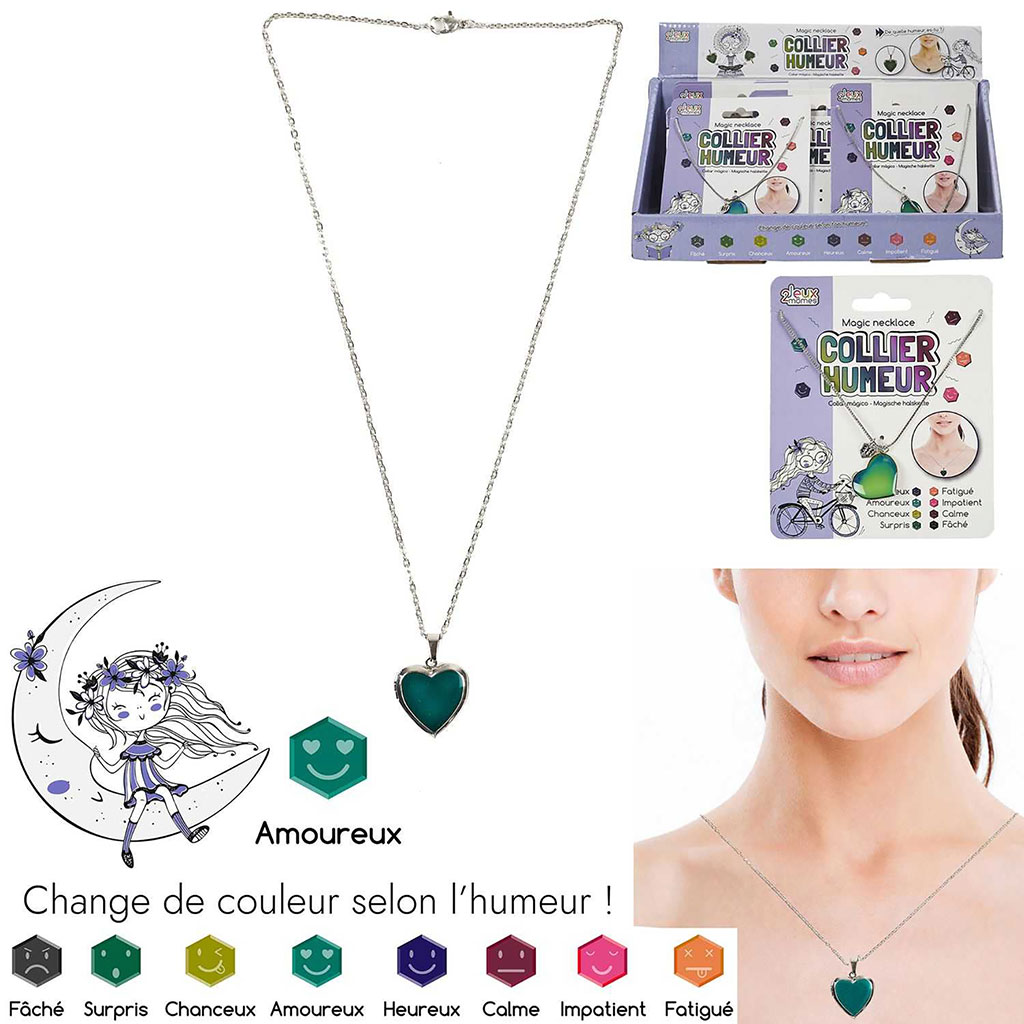 Collier magique changement de couleur humeur